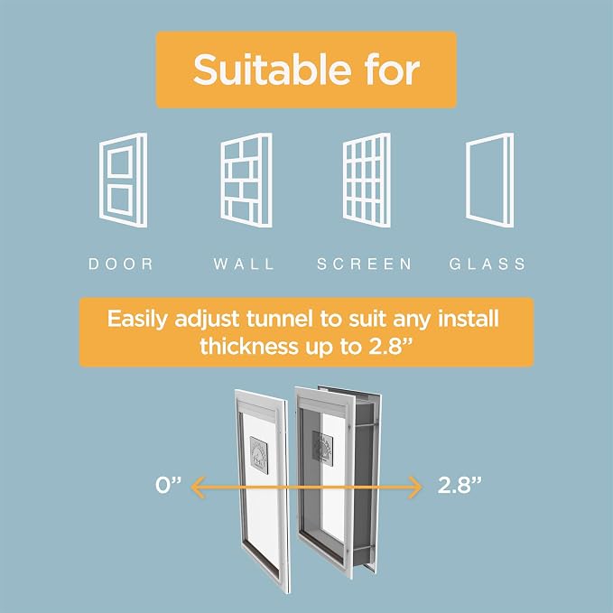 Hakuna Pets Deluxe Aluminum Pet, Cat and Dog Door - Image 6