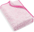Pink Cat Blanket for Kitten Beds, Flannel Pink Stuff Cute Paw Print, 24 * 32 by STUFFED