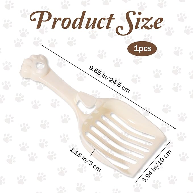 Cat Litter Scoop, Durable Plastic Kitty Litter Sifter Scooper - Image 2