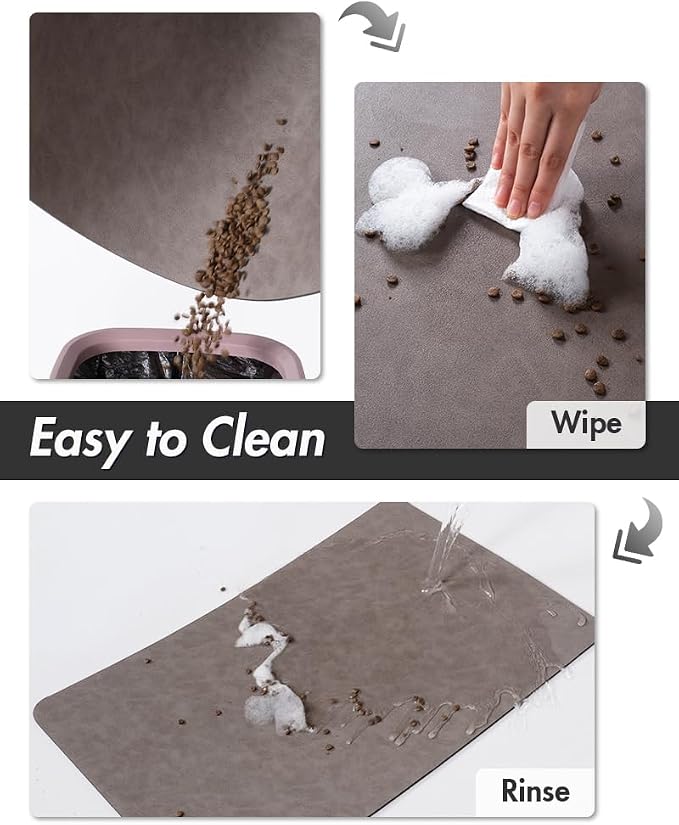 MontVoo-Absorbent Pet Feeding Mat-No Stains Pet Mat - Image 4