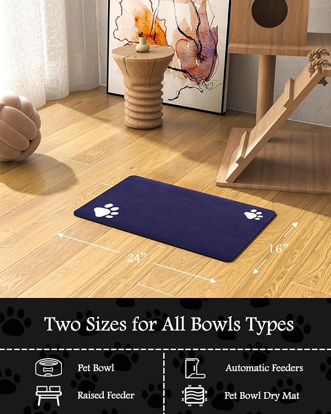 Pet Feeding Mat-Absorbent Dog Mat - Image 7