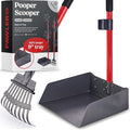 Pooper Scooper for Large Dogs, Small Dogs and Horses, Metal Poop Scooper Set by Pawler