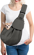 SlowTon Dog Carrier Sling, Thick Padded Adjustable Shoulder Strap Dog Carriers by SlowTon