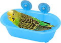 Wontee Bird Bath with Mirror Toy Fixable Parrot Bathroom Tub by Wontee