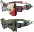 Cat Collar Bowtie with Bell, Quick Release Buckle Safety and Durable Kitties by Ximipet