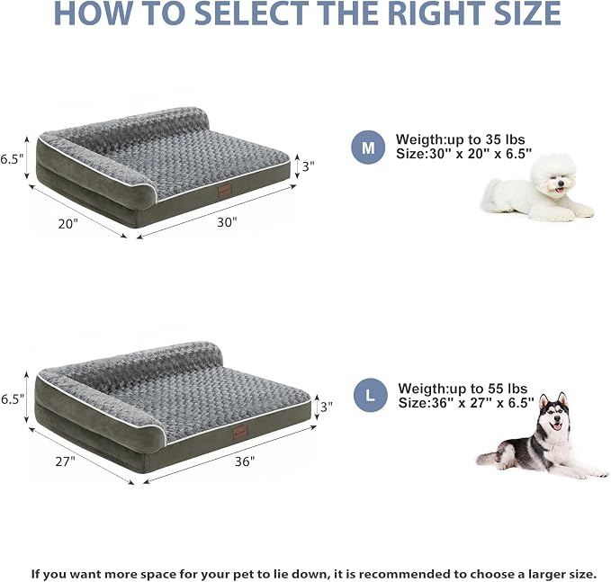 BFPETHOME Orthopedic Dog Beds for Large Dogs-Waterproof Sofa Dog Bed - Image 4