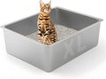 Stainless Steel Cat Litter Box by Unknown