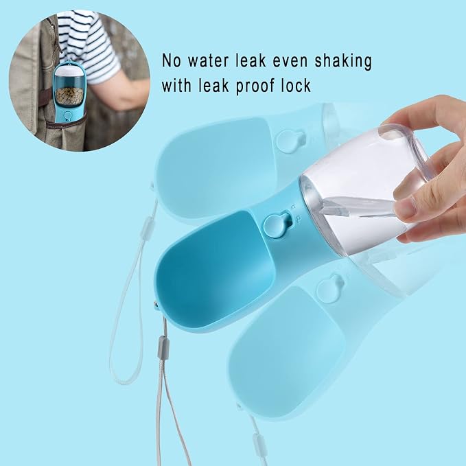 Dog Water Bottle with Food Container, Travel Puppy Water Bowl, Portable Pet - Image 5