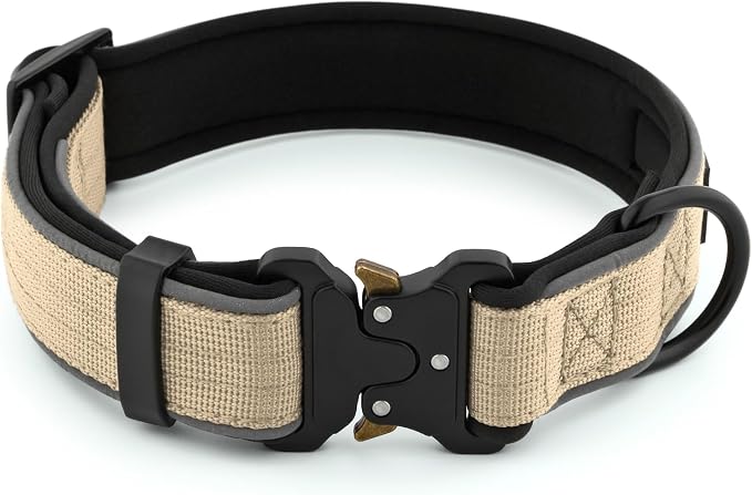 Plutus Pet Tactical Dog Collar, Reflective, Adjustable Heavy Duty Dog Collar - Image 2