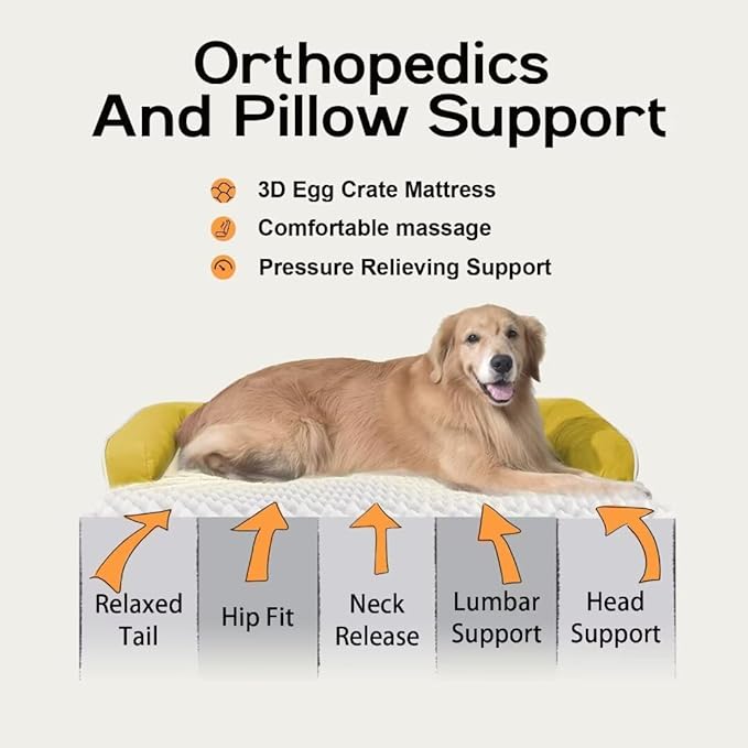 Large Dog Bed Orthopedic Washable - Image 2