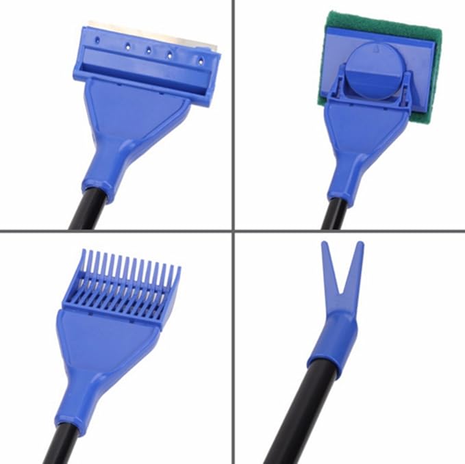 GreenJoy Aquarium Fish Tank Cleaning Kit - 5 in 1 Algae Scraper Set - Siphon - Image 3