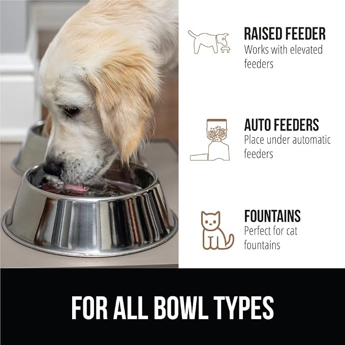 GORILLA GRIP 100% Waterproof Raised Edge BPA Free Silicone Pet Feeding Mat - Image 6