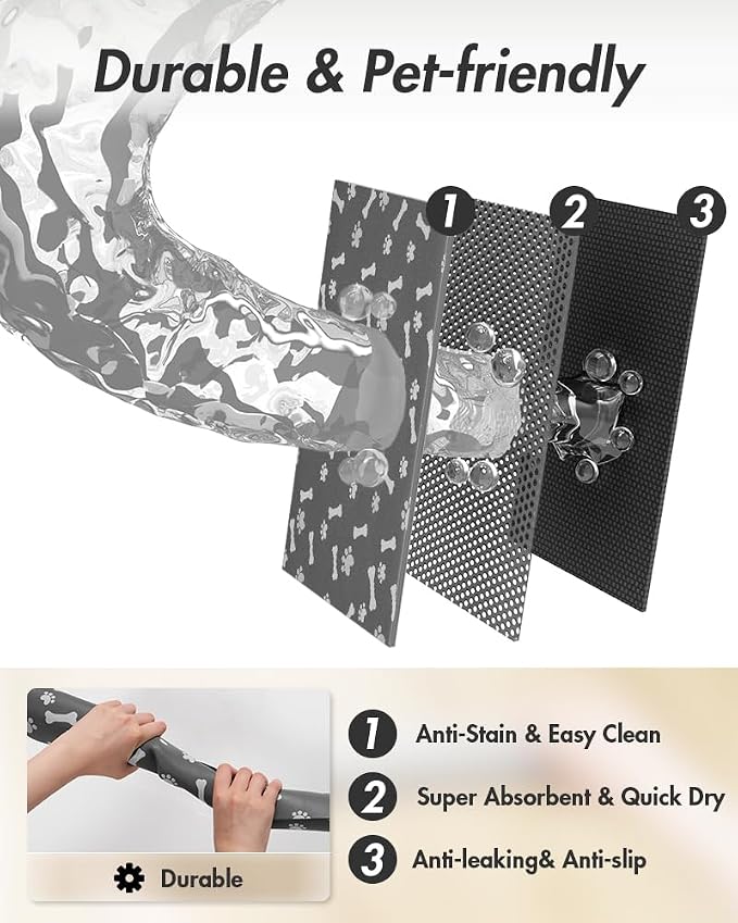 MontVoo Dog Food Mat-Pet Feeding Mat - Image 7
