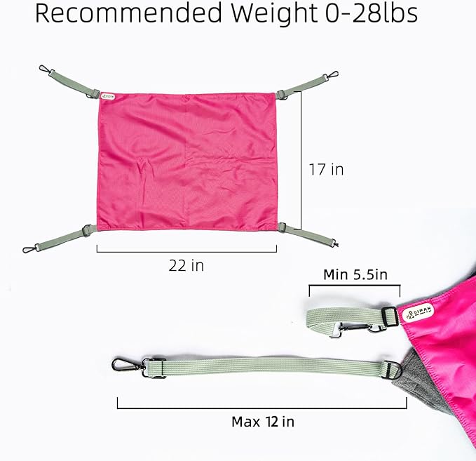 2 Pcs Small Kitty Cat Hammock for Cage, 2 Pieces Reversible Cat Hanging Hammock - Image 6