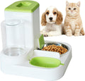 2 in 1 Automatic Cat Feeder & Water Dispenser, Gravity Pet Feeder Stainless by MUYG