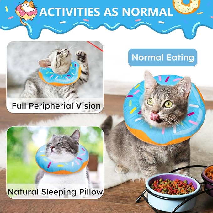 Cat Cone Collar Soft, Cat Recovery Collar - Image 3