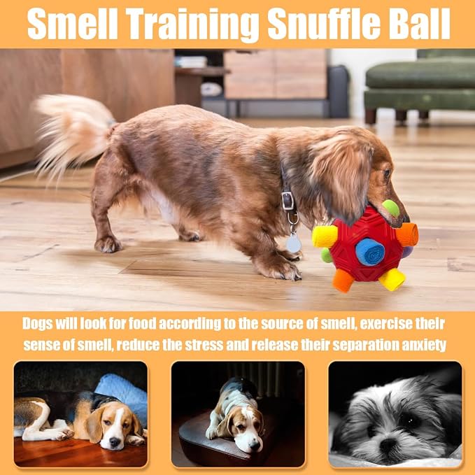 Dog Snuffle Ball-Interactive Puzzle Dog Toys Encourage Natural Foraging Skills - Image 5