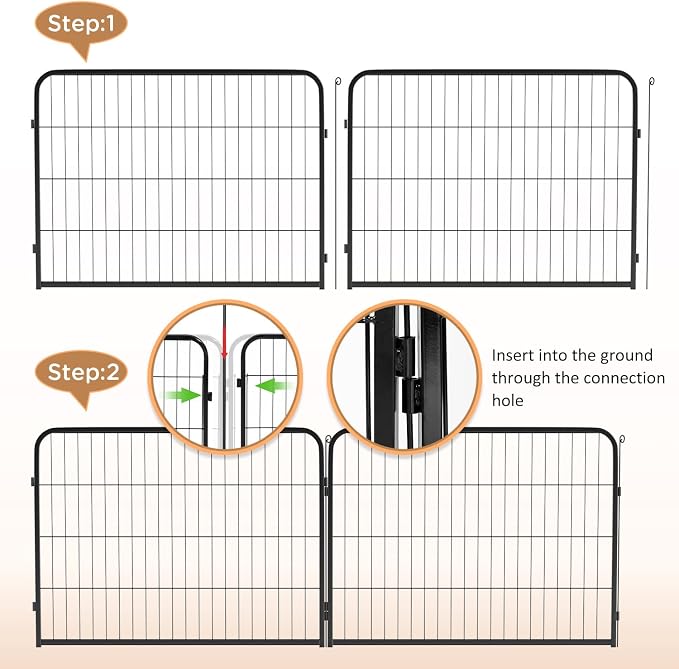 BestPet | Dog Playpen | 40 Inch, 12 Panels | Heavy Duty Metal Pet Exercise Pen - Image 5
