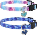 Cat Collar Breakaway, 2 Pack Cotton Cats Collars by Giecooh