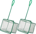 Pawfly Aquarium Fish Net with Braided Metal Handle Square Net with Soft Fine by Pawfly