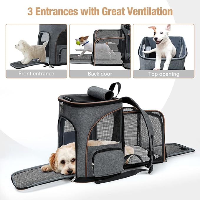 Lekereise Cat Backpack Expandable Pet Carrier Backpack - Image 2