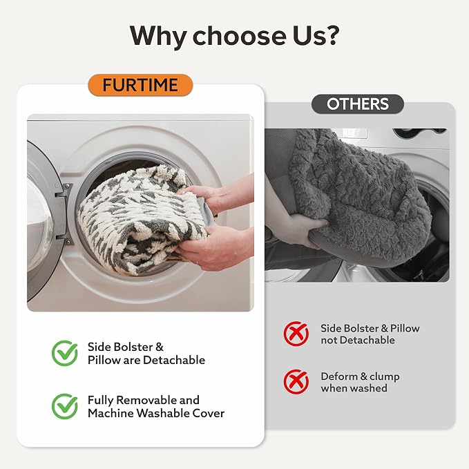 FURTIME Orthopedic Dog Beds Large Sized Dog, XL Washable Memory Foam Pet Couch - Image 5
