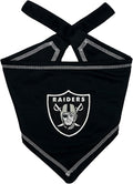 Pets First NFL Las Vegas Raiders TIE Bandana, Large/X-Large. Dog Bandana Scarf by PETSFIRST
