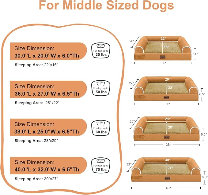 Large Dog Bed Orthopedic Washable: Beds Bolster XL Bed Big XLarge Dogs Egg - Image 6