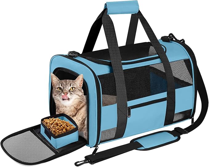 Large Cat Carrier Dog Carrier, Pet Carrier by CUSSIOU