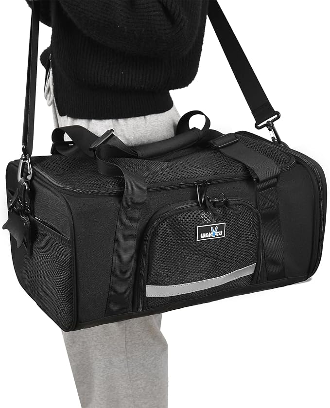 Airline Approved Pet Carrier, Collapsible Cat Carrier, Expandable Dog Carrier by Petshome