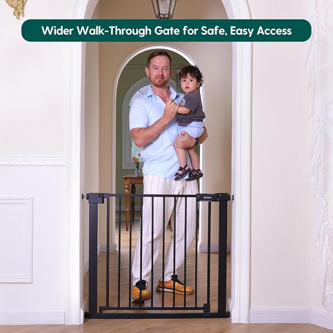 BABELIO Baby Gate for Doorways and Stairs, 41-46" Pet Gate - Image 2