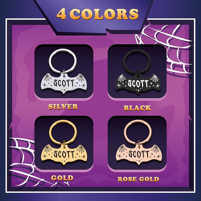 Bat Dog Tag, Halloween Personalized Dog Tags - Image 7