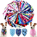 PET SHOW 50Pcs Paw Pattern Dog Bandanas Bulk Washable Puppy Girl Boy Triangle by PETSHOW