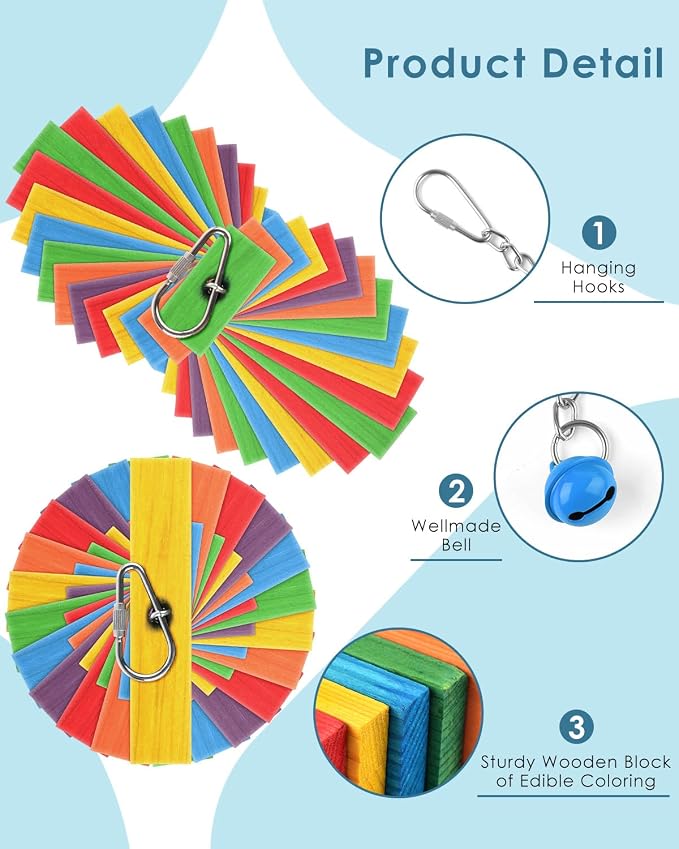 Bissap 4 PCS Bird Chew Toys - Image 4