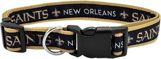 Pets First NFL New Orleans Saints Licensed PET COLLAR, Small by PETSFIRST