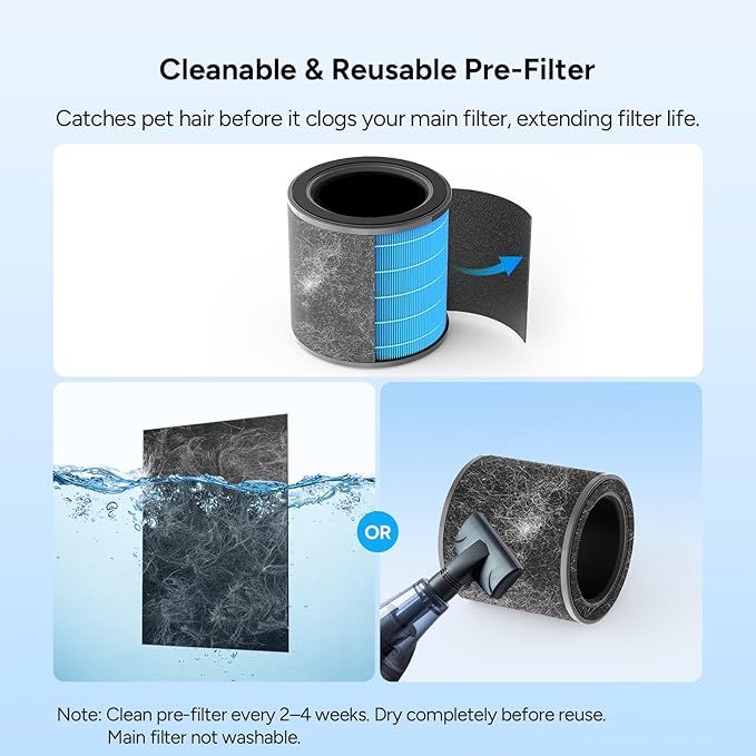 Dr.Prepare Air Purifiers for Bedroom, Quiet Air Purifier - Image 3