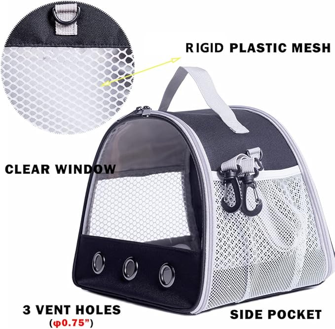 Guinea Pig Carrier, Small Animal Bird Rabbit Turtle Carrier Bag, African - Image 3