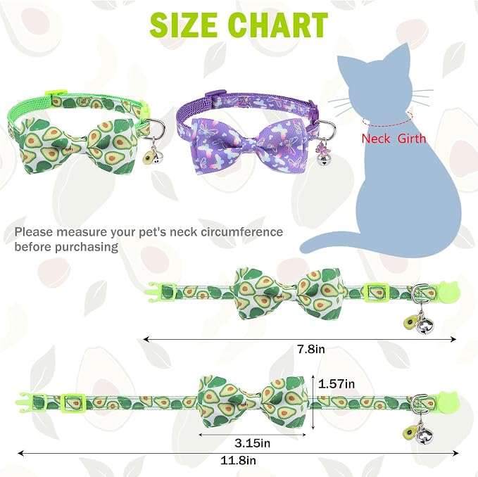 SCENEREAL Cat Collar with Bells, Safety Kitten Collar - Image 4