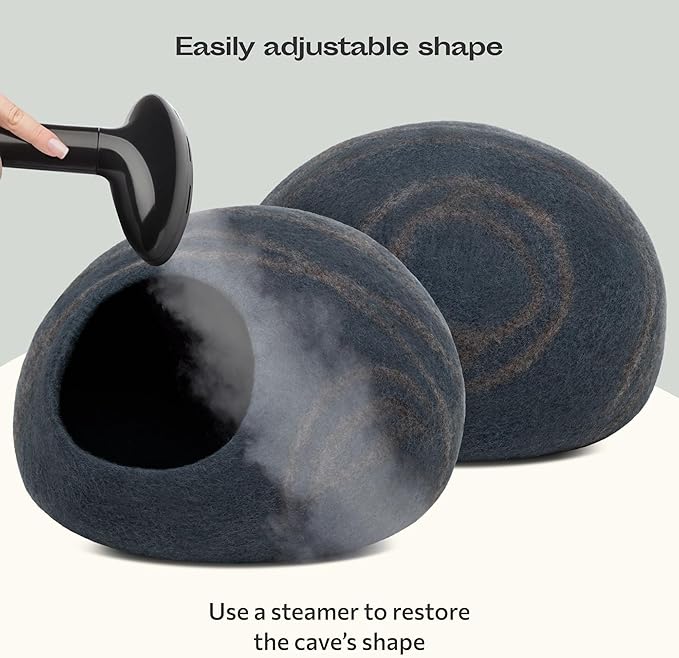 MEOWFIA Cat Cave – Premium Felt Cat Bed - Image 5