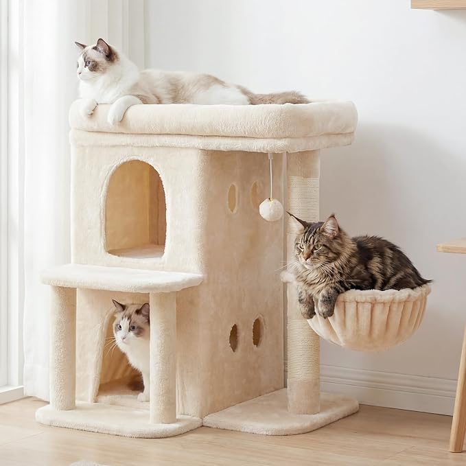Heybly Cat Tree, 25.6-inch Cat Tower - Image 2