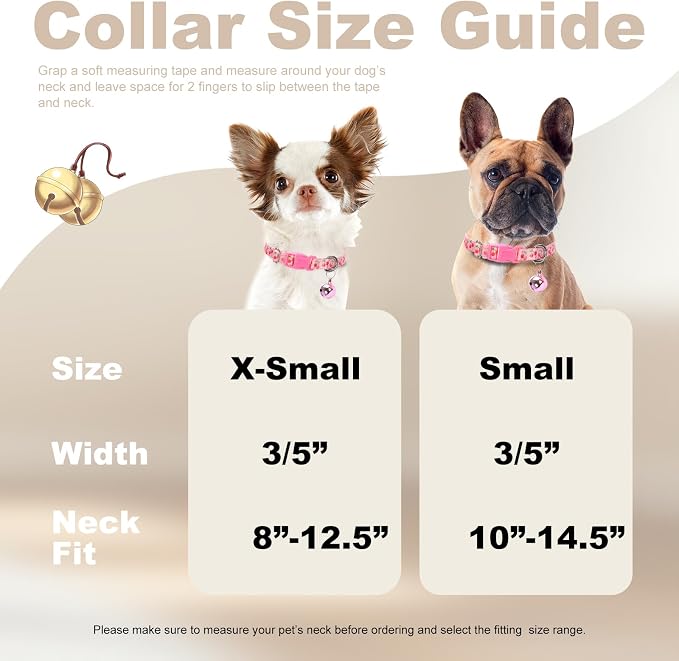 XS Dog Collar with Bell - Image 4