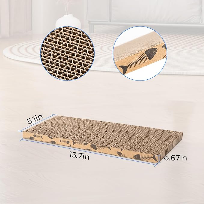 Mini Cat Scratching Board Small Cat Scratcher Cardboard Cat Scratch pad Cat - Image 2