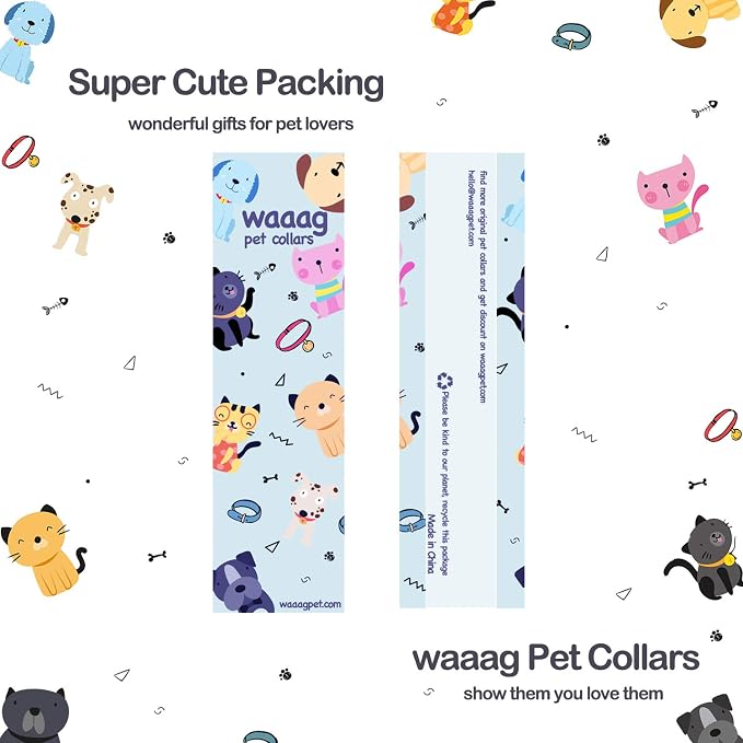 WAAAG Cat Collars, Safety Breakaway Cat Collar, Glow in The Dark - Image 6