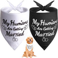 SZEE 2 Pack My Humans are Getting Married Dog Bandanas, Wedding or Engagement by SZEE
