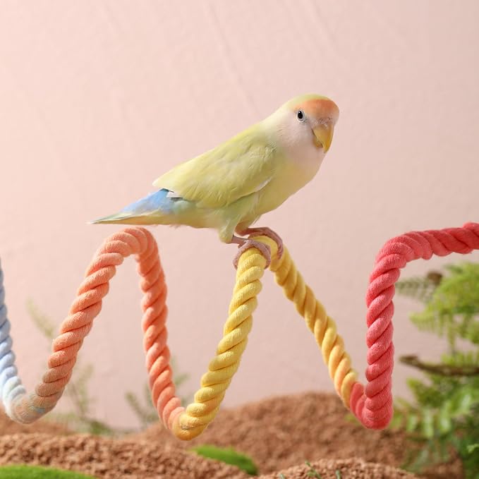Multi-Color Rope Bird Perch Toys - Image 9