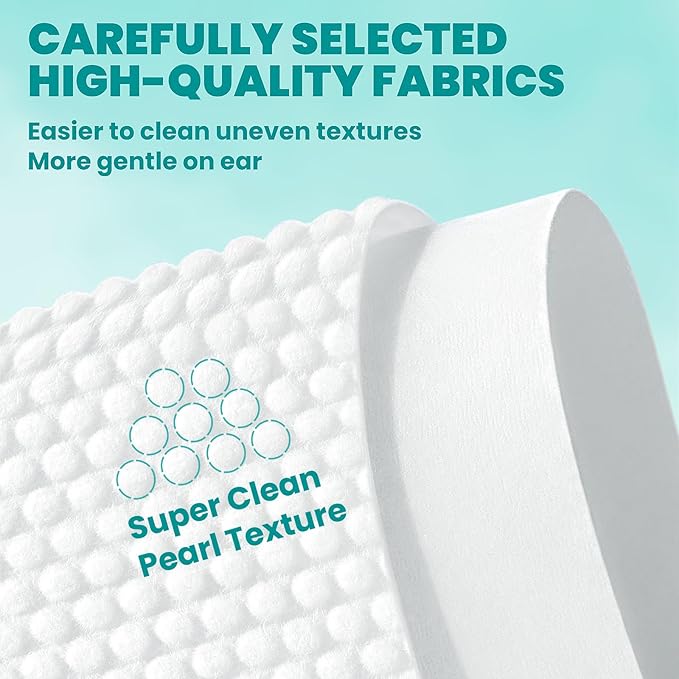 Ear Cleaner Finger Wipes 60 Counts, Dog Ear Cleaner, Soft & Easy Otic Cleaning - Image 6