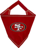 Pets First NFL San Francisco 49ERS Tie Bandana, Large/X-Large. Dog Cat Scarf Bib by PETSFIRST