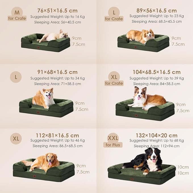 EHEYCIGA Orthopedic Dog Beds for Extra Large Dogs, Waterproof Memory Foam XL - Image 5