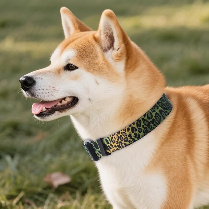 QQPETS Adjustable Soft Dog Collar: Print Flower Pink Multicolor Cute Patterns - Image 8