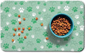 Dog Food Mat, Absorbent Water Bowl Mats Cat Pet Feeding Placemats Green 24 * 32 by Zoeeya